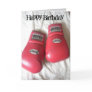 Funny Boxing Gloves Birthday Card