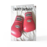 Funny Boxing Gloves Birthday Card