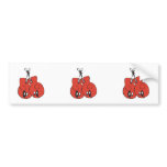 funny boxing gloves with black eyes cartoon bumper stickers