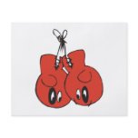 funny boxing gloves with black eyes cartoon flyers