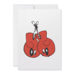 funny boxing gloves with black eyes cartoon personalized announcement