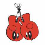 funny boxing gloves with black eyes cartoon photo sculptures