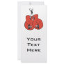funny boxing gloves with black eyes cartoon custom rack cards