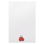 funny boxing gloves with black eyes cartoon custom stationery
