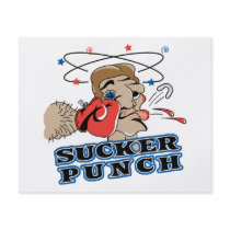 funny boxing sucker punch cartoon flyers