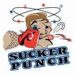 funny boxing sucker punch cartoon photo sculptures