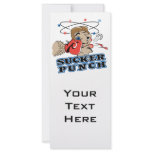 funny boxing sucker punch cartoon rack cards