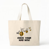 Funny breast awareness tote bags