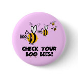 Funny breast awareness buttons