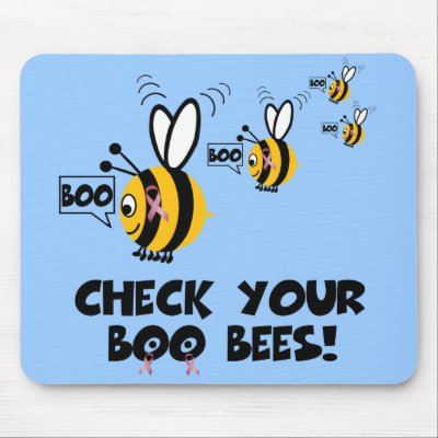 Funny breast cancer awareness mousepad by Femfatal