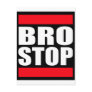 Funny BROSTOP Anti Brostep Dubstep Postcards
