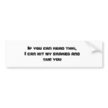 funny Bumper Sticker