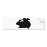 funny bunnies icon bumper sticker