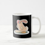 funny bunny and carrot coffee mug