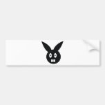 funny bunny icon bumper sticker