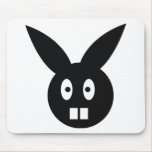 funny bunny icon mousepad