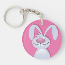 Funny Bunny Personalized Acrylic Key Chain