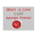 Funny C-Diff Nurse T-Shirts & Gifts postcards