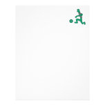 funny cactus playing soccer custom letterhead