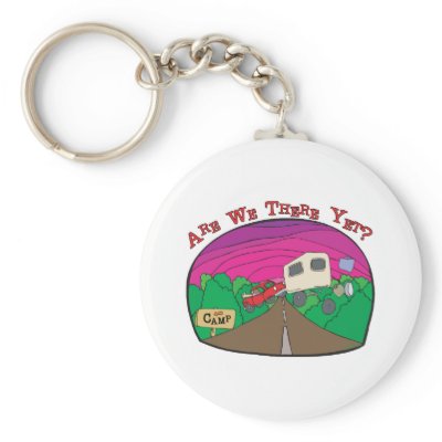 Funny Camping Keychain by TentsNTrees