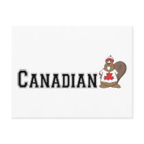 Funny Canadian Beaver Post Card
