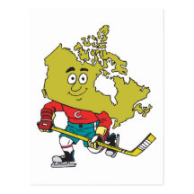 Funny Canadian Hockey Post Cards