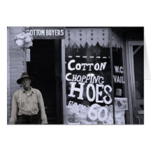 Funny Card - Cotton Chopping Hoes