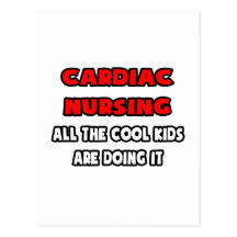 Funny Cardiac Nurse Shirts and Gifts Post Card