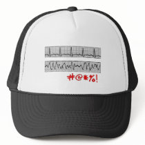 Funny Cardiac Rhythm Strip Gifts Hats