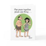 Funny Cartoon Anniversary Card: Proof