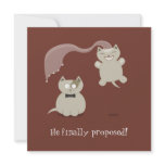 Funny Cartoon Cats - Save the Date announcement invitations