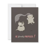 Funny Cartoon Cats - Save the Date invitation