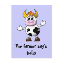 Funny Cartoon Cow