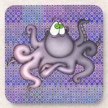 Funny Cartoon Fish Cork Coaster