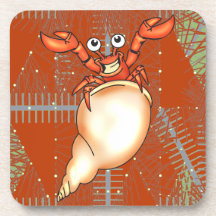 Funny Cartoon Fish Cork Coaster