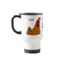 Funny Cartoon Hen I Love My Chickens Custom Mug