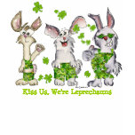 Funny Cartoon Irish Shamrock Leprechauns T Shirts