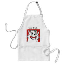 Funny Cartoon Monster Chef's Apron