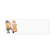 funny cartoon mover return address labels