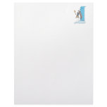 funny cartoon over the waterfall in canoe custom letterhead
