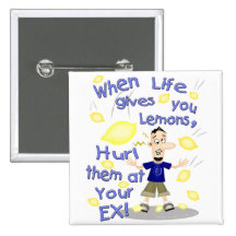 Funny Cartoon Pinback Button