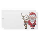 Funny Cartoon Santa and Rudolph
