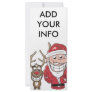 Funny Cartoon Santa and Rudolph