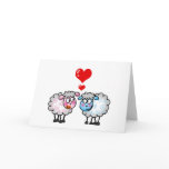 Funny cartoon sheeps, Wedding couple cards