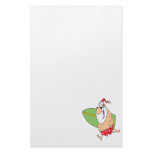 funny cartoon surfer surfing santa claus stationery paper