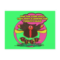Funny cartoon thanksgiving turkeys - cute cards