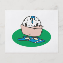 funny cartoon wet golfball wrapped in towel personalized flyer
