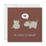 Funny Cat and Dog - Save the Date invitation