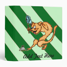 Funny Cat Catches Mouse Vinyl Binders