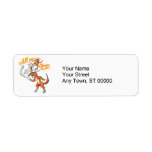 funny cat dog mouse all say cheese vector cartoon return address label